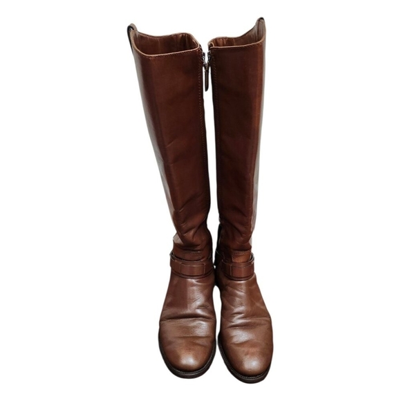 Tory Burch Womens Colton Leather Riding Knee-High Boots 10 - Picture 3 of 13